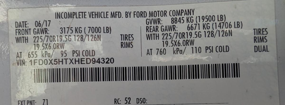 Used 2017 Ford F550 4x4 ETC MH40IH Articulated/Insulated/Telescoping