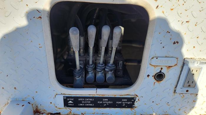 Used 2005 Sterling Acterra Terex Telelect 4045 Derrick Crane Truck Single Axle