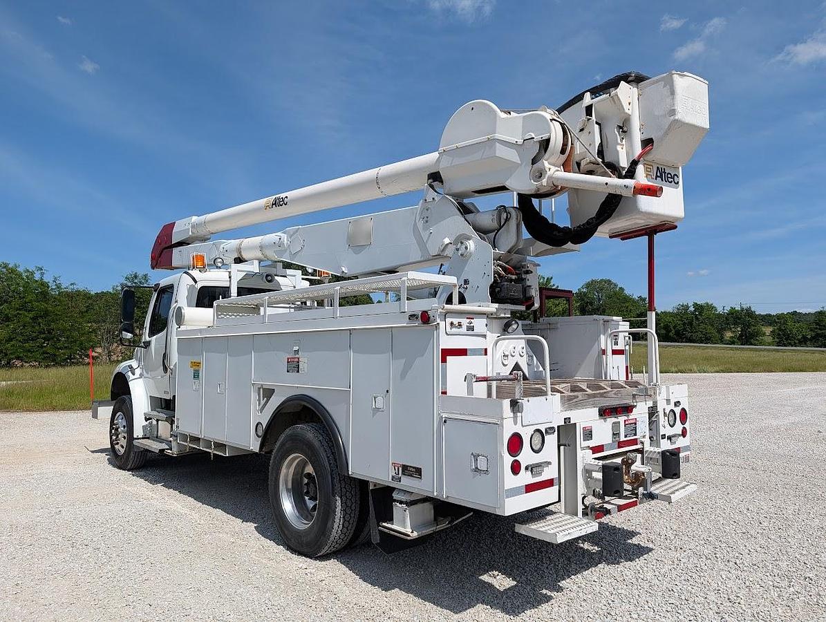 Used 2008 Freightliner M2 106 Altec AA755 60' Material Handling 2-man Bucket Articulated Insulated