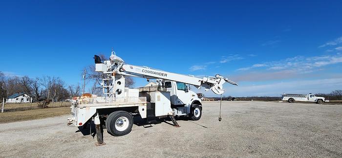 Used 2005 Sterling Acterra Terex Telelect 4045 Derrick Crane Truck Single Axle