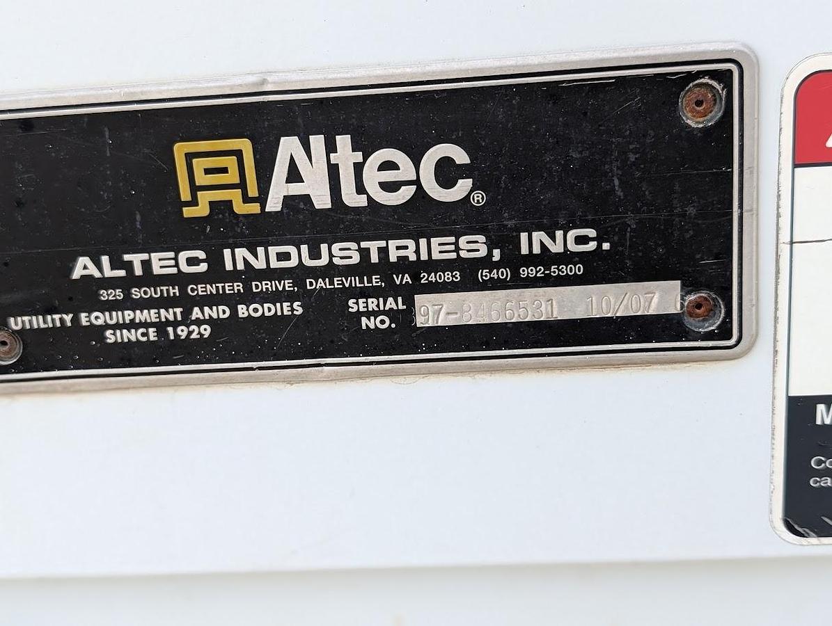 Used 2008 Freightliner M2 106 Altec AA755 60' Material Handling 2-man Bucket Articulated Insulated