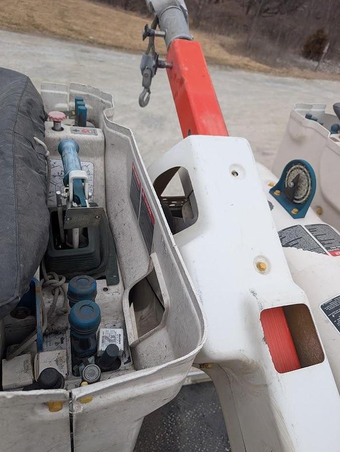 Used 2007 International 7400 4x4 Altec AM55 60' Over-Center Articulated Insulated Material Handling Bucket Truck