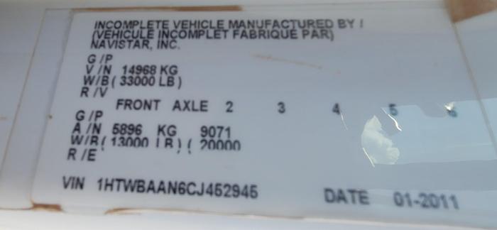 Used 2012 International 7300 4x4 12' Flatbed Altec DM47 TR 47' Digger Derrick