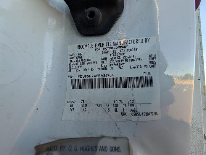 Used 2014 Ford F550 4x4 Versalift SST40EIH-01 Articulated Telescoping 45' Bucket Truck