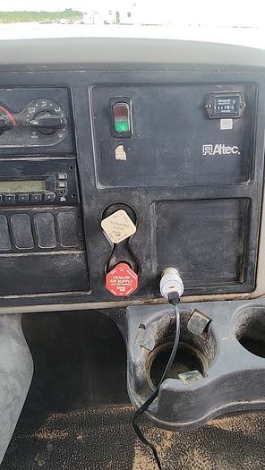 Used 2012 International 7300 4x4 12' Flatbed Altec DM47 TR 47' Digger Derrick