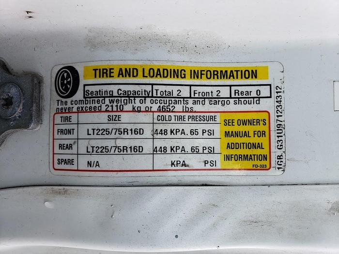 Used 2015 Chevrolet G-3500 Cutaway Cable Splicing Van Kohler Manhole Support System