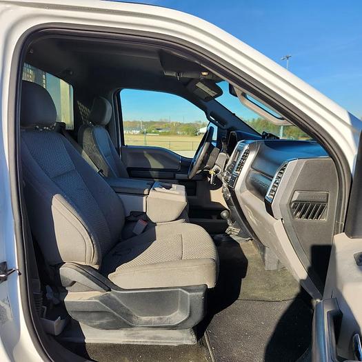 Used 2017 Ford F450 4x4 16' Scott Aluminum Tilt Flatbed with Knapheide Hoist Gas Engine