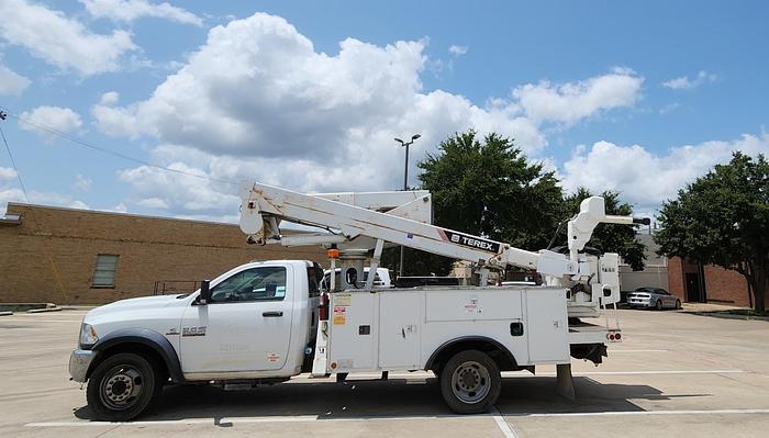 Used 2012 Dodge 5500 4x4 Terex Hi Ranger LTM40 45' Articulated/Telescoping Bucket with Material Handling Jib