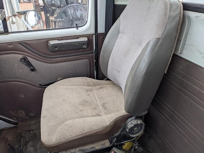 Used 2000 International 4900 Tandem Axle Flatbed Altec A65 70' Articulated Bucket truck