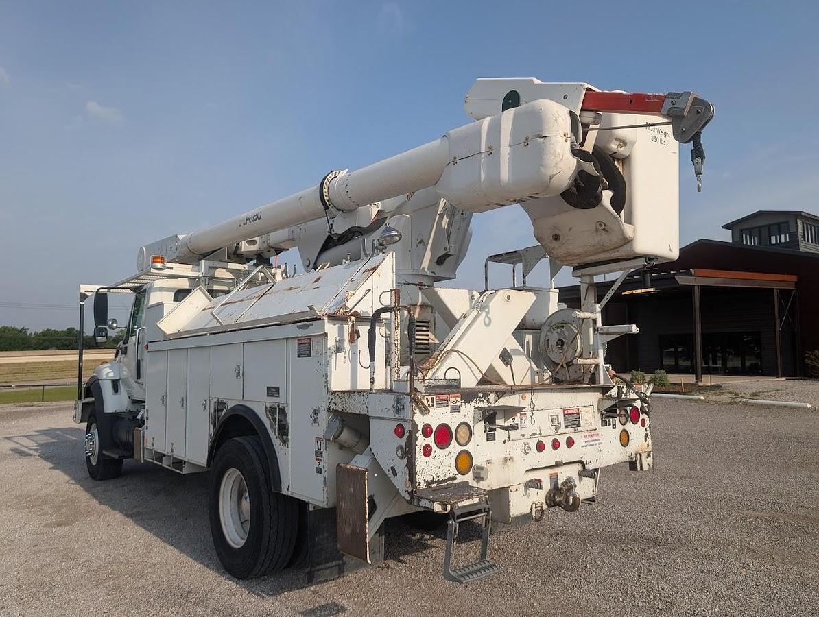 Used 2008 International Workstar 7400 4x4 Altec AM55E 60' Over Center Bucket with Material Handling/Jib