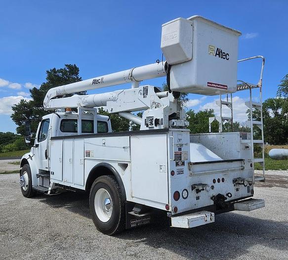 Used 2005 Freightliner M2 106 Altec AA5001 48' 2-man Bucket Truck with Rotating Platform ARTICULATING INSULATED