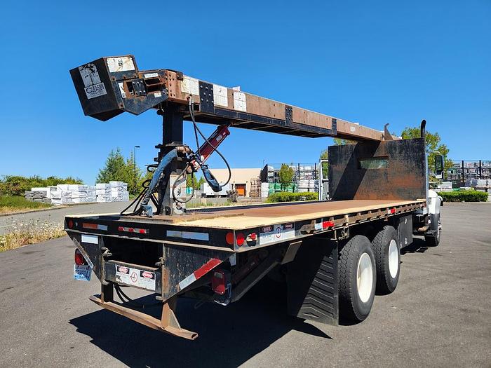 Used 2006 International 7400 6x4 Flatbed Cleasby 41' Roofing Conveyor Truck