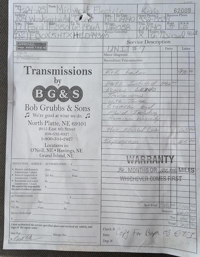 Used 2017 Ford F550 4x4 ETC MH40IH Articulated/Insulated/Telescoping