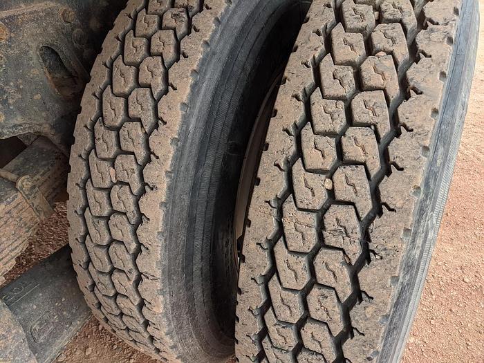 Used 2000 International 4900 Tandem Axle Flatbed Altec A65 70' Articulated Bucket truck