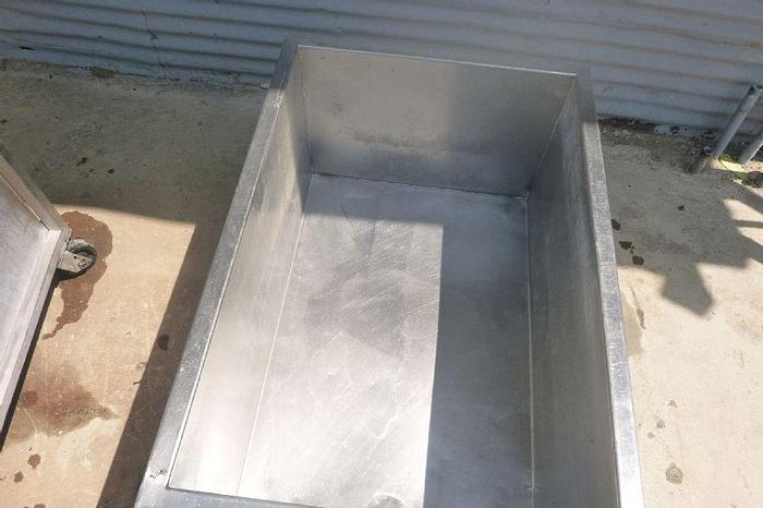 Used Tank, 50 Gallon, S/st, 36" X 24" X 17", OT/FB (2) #S744081