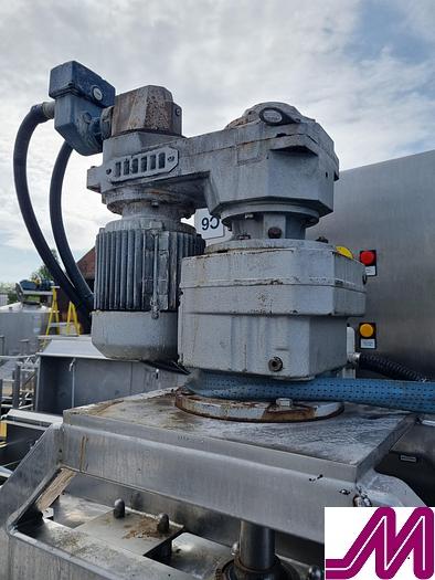 Used Giusti 1,200 Litre Jacketed Pan with Bottom Mounted High Shear Mixer and Contra Rotating Agitator
