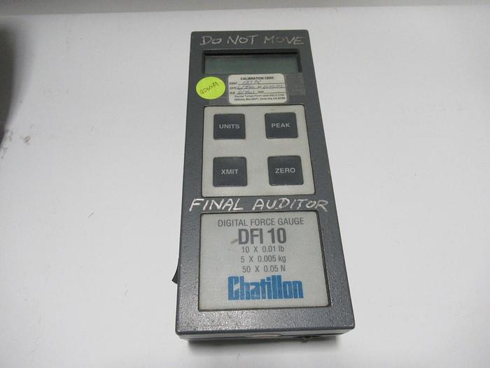 Used Chatillon DFI-10 Digital Force Gauge