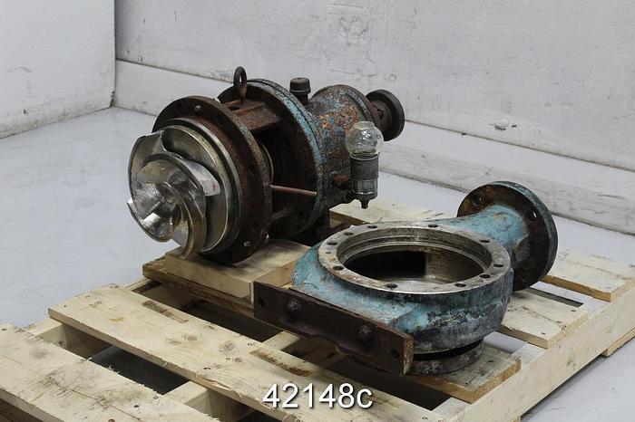 Used Goulds 3196 3x4x10 Pump, Stainless Steel Casing #42148