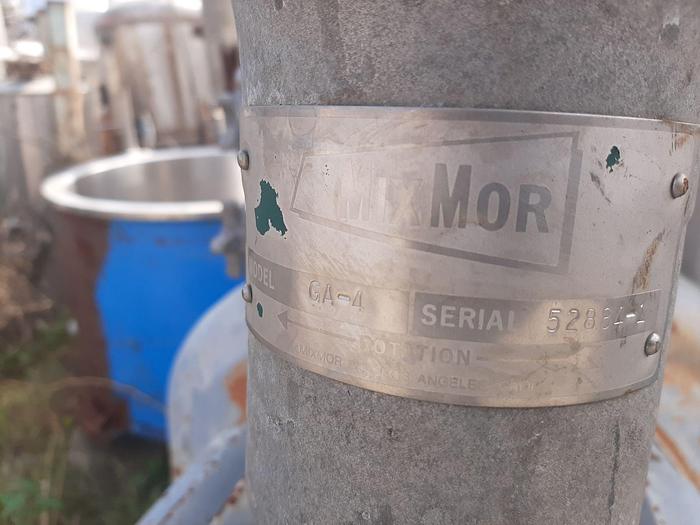 Used Mixer, Agitator, Mixmor, G-4, Pneumatic #S736506