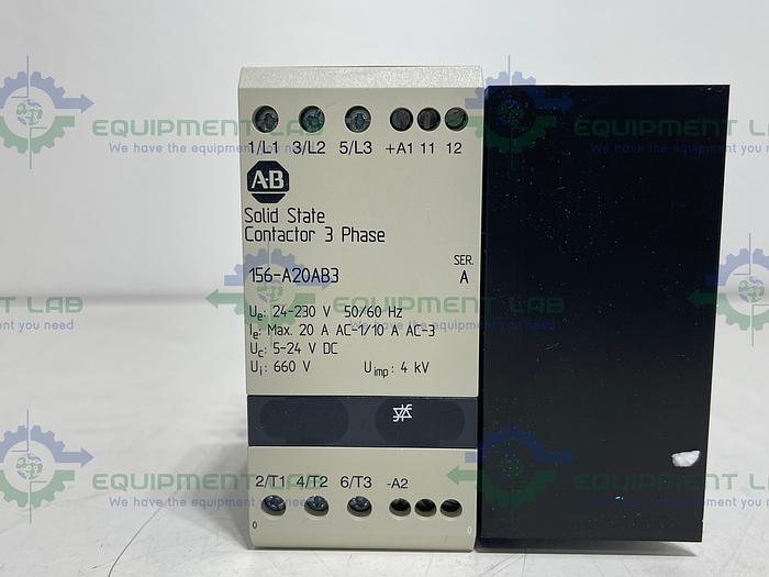 Allen Bradley 156-A20AB3 Series A, Solid State Contractor, 3 Phase, 20A