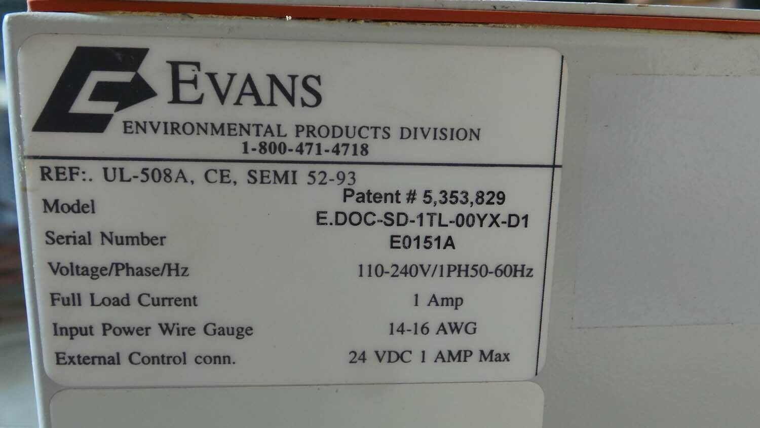 Used Evans UL-508A Evans Altair DCN Dynamic Neutralization Chamber