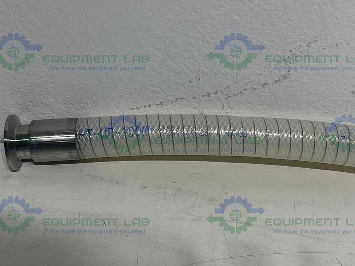 Used Sani-Tech  STHT-R-WR-1000 17" Silicone Hose w/ 1" Sanitary Fitting