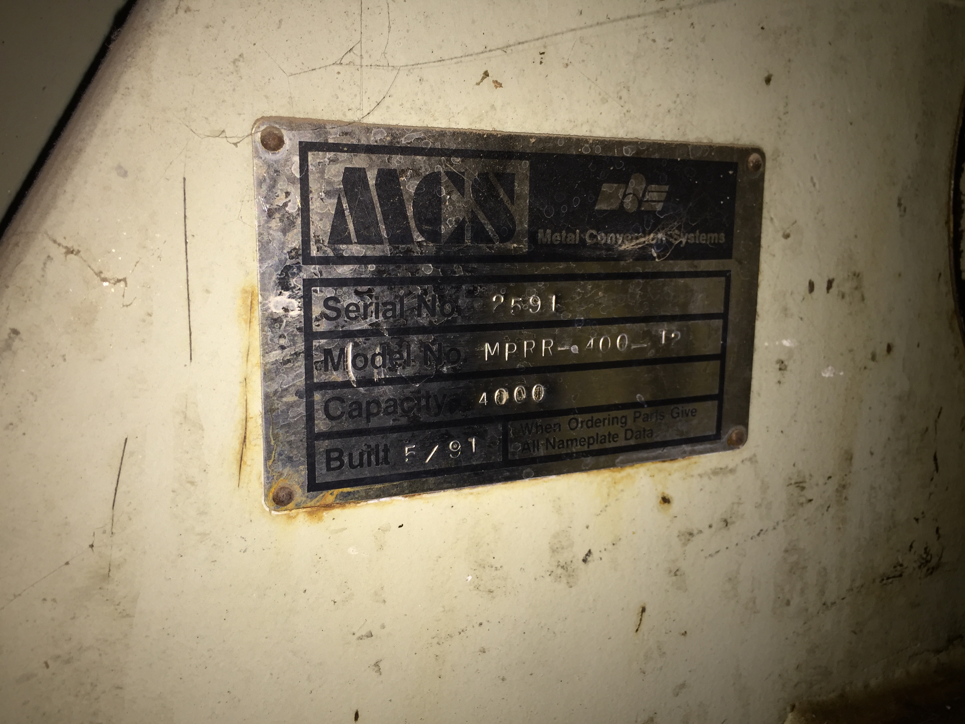 Used Coil Reel with Straightener Base