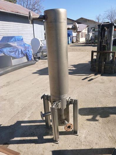 Used Heat Exchanger, Shell & Tube, S/st, 1/2" Tubes, 12" x 72" #S744380