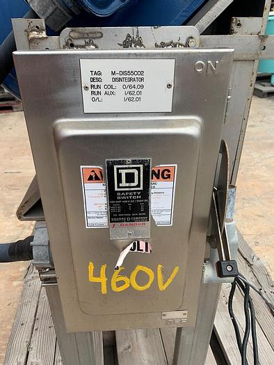 Used Mill, Disintegrator, Rietz, Mdl RP-18-K-133, S/st, 50 HP, A #S743486