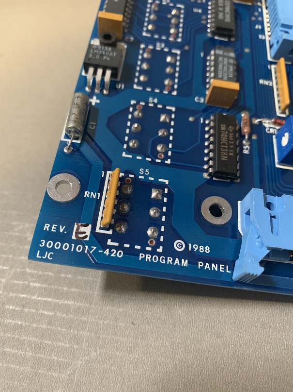 Used Program Panel 30001017-420 REV E