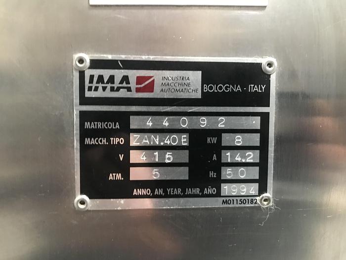 Used IMA Zanasi 40E Capsule Filler