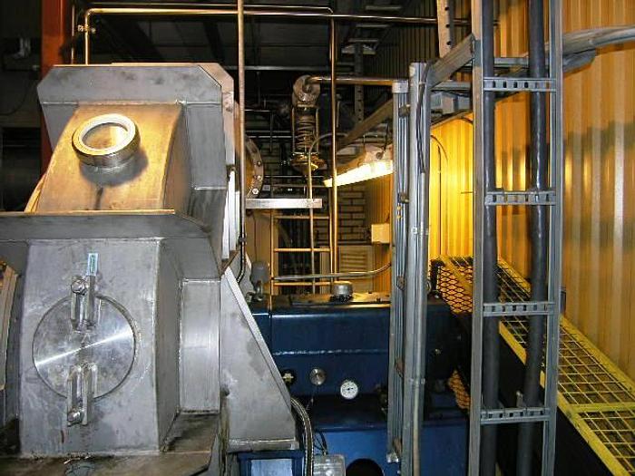 Used 2002 – 1-pass MVR falling film vacuum evaporator unit