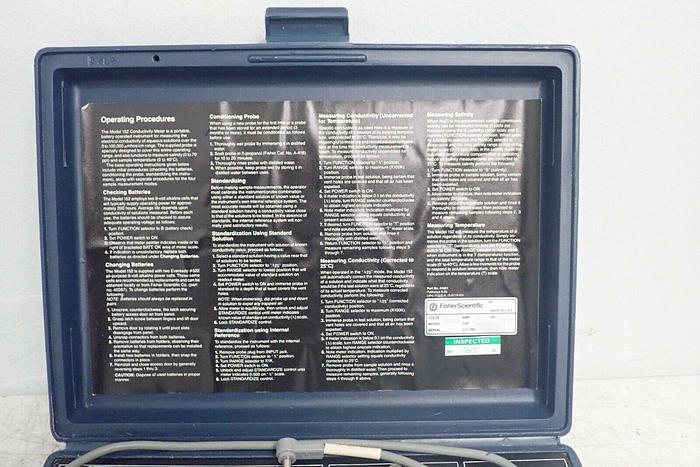 Used Fisher Scientific Model 152 Conductivity Meter with Instruction Manual