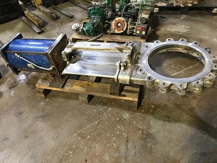 Used FNW MODEL 6500S18 18" SLIDE GATE VALVE PNEUMATIC