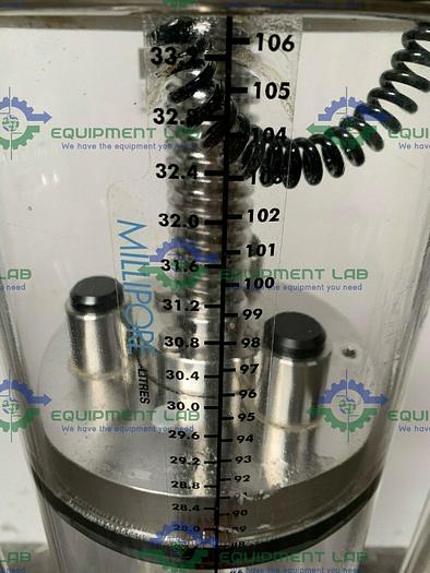 Used Millipore QuikScale 200 x 1100 Chromatography Column 33 Liter w/ Hand Pump