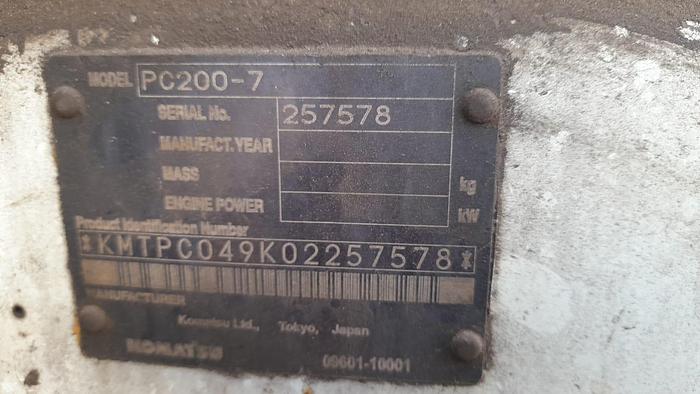 Used Komatsu PC 200-7
