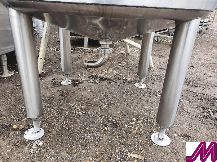 Used 2000 Kells 1,100 Litre Stainless Steel Mix Tank