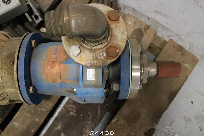 Used Goulds 3200 Close Coupled Light Service Pump, 2x3x6, Polypropylene Construction #24430