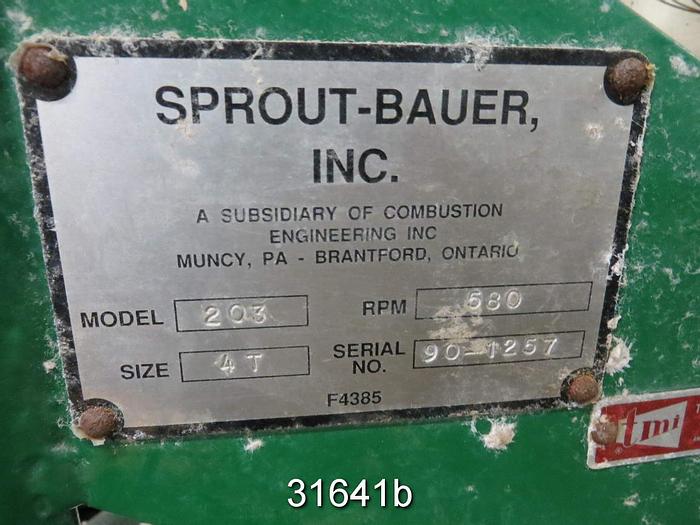 Used Sprout Bauer 203 4-Stage Pulp Classifier #31641