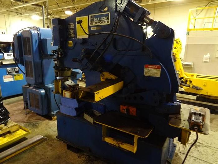 Used HILL ACME 4A 70 TON UNIVERSAL HYDRAULIC IRONWORKER