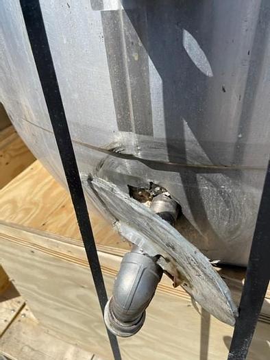 Used Mueller 300 Gallon Stainless Steel Jacketed Mixing Kettle with Double Motion Agitation