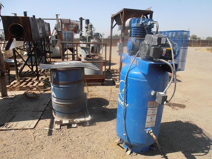 Used Compressor, Air, 5 HP, Quincy, 17.2 CFM @ 175 PSI, TankCompressor, Air, 5 HP, Quincy, 17.2 CFM @ 175 PSI, Tank #C740628