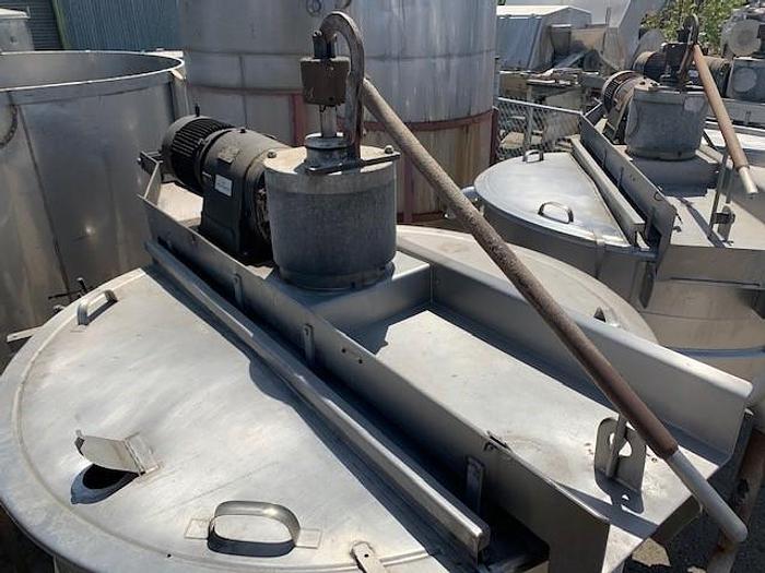 Used Hamilton 300 Gallon Stainless-Steel Jacketed Double Motion Mix Kettle.