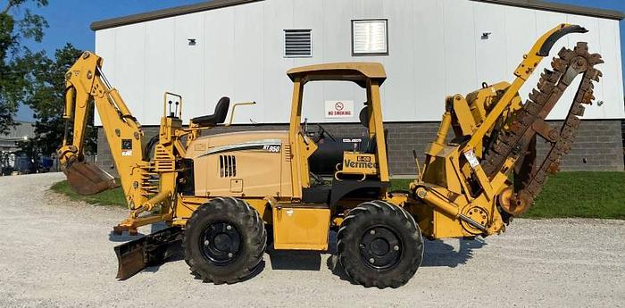 Used 2007 Vermeer Rt950 trencher with back hoe