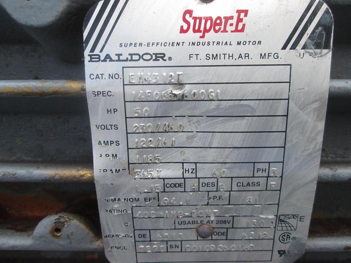 Used Baldor EM4312T 50HP Industrial Drive Motor