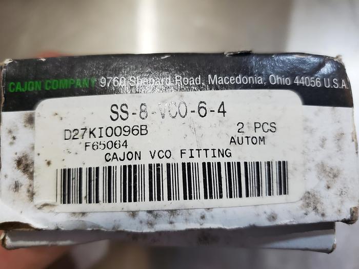 (Box of 2) Cajon SS-8-VCO-6-4 Female Fitting Vacuum (F2)