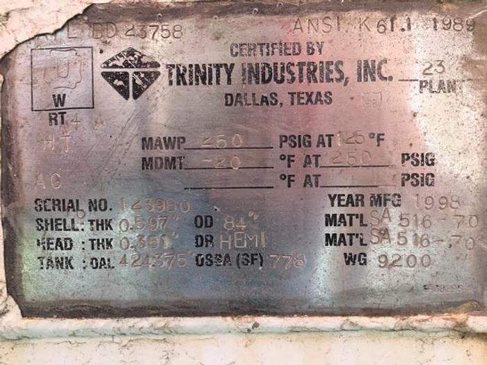 Used 9,000 GALLON AMMONIA TANK (#9510)