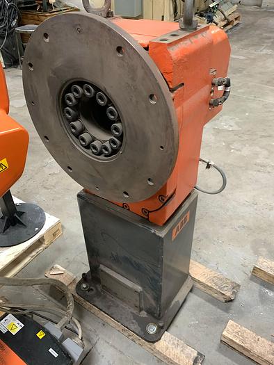 Used ABB IRB 2400 ROBOTIC ARC WELDING CELL WITH DUAL ABB IRBP 2000L DUAL TRUNNIONS