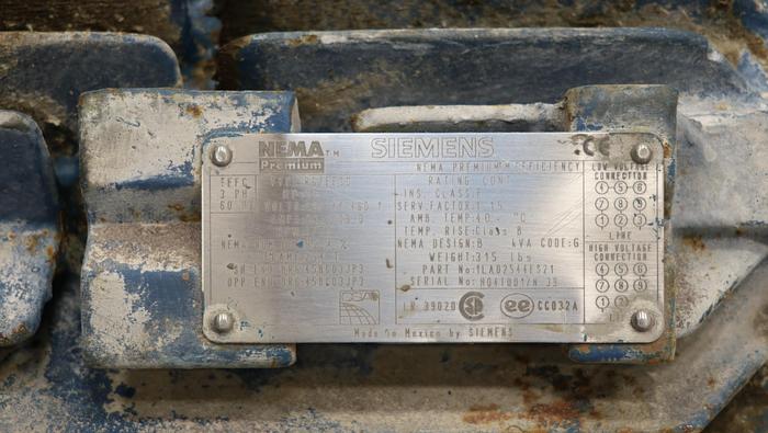 Used Siemens RGZEESD 15 HP A/C Motor #44454