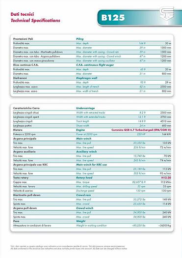 Used 2000 Casagrande B125 Drill Rig - Crawler - Sold